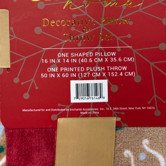 Gingerbread Blanket and Pillow Set - Picture 3 of 3